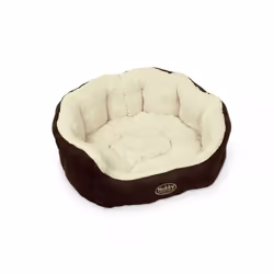 Nobby TAIKA, Lit traversin pour animaux de compagnie, Intérieure, Chien, Marron, Blanc, Autres, Uniforme