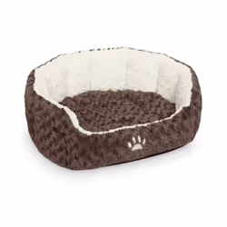 Nobby 71560, Panier lit pour animaux de compagnie, Intérieure, Chien, Marron, Blanc, Ovale, Lavage à la main