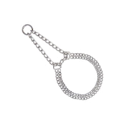 Nobby Chains choker, two rows Chrome Chien