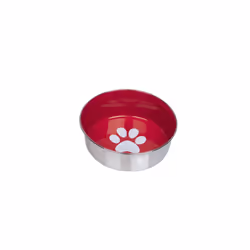 Nobby Heavy Paw, Chien, Rouge, Acier, Gamelle à nourriture pour animaux de compagnie, Monochromatique, 0,45 L, 14 cm