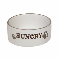 Nobby Hungry, Chien, Vitrocéramique, Crème, Gamelle à nourriture pour animaux de compagnie, Image, 0,11 L