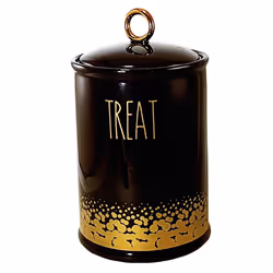 Nobby 82438, Pot de nourriture pour animaux de compagnie, Vitrocéramique, Or, Noir, Motif, Autonome, 0,85 L