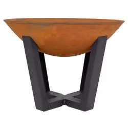 Ce braséro en acier oxydé de 50 cm de diamètre est idéal pour créer une ambiance chaleureuse dans votre jardin. Son design mo ...