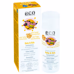 ECO Cosmetics Eco Baby & Kids Sun Cream Spf 50+ Very High Mineral Protection, Crème d’écran solaire, Corps, Protection, Peau ...