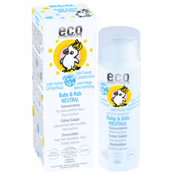 ECO Cosmetics Eco Baby & Kids Sunprotection Lsf 50+ Neutral – Without Perfume, Crème d’écran solaire, Corps, Protection, Peau ...