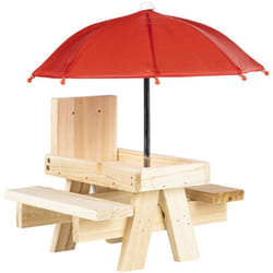 HI - Mangeoire pour écureuils avec parapluie Beige
