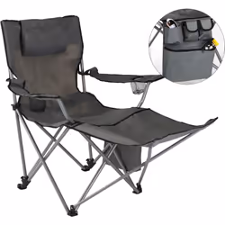Description générale Cette chaise de camping de luxe est une chaise pliable confortable, idéale pour le camping, la pêche, le ...