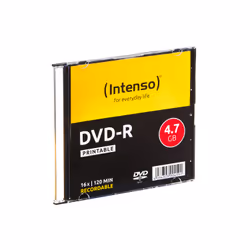 Intenso DVD-R 4.7GB, Printable, 16x 4,7 Go 10 pièce(s)