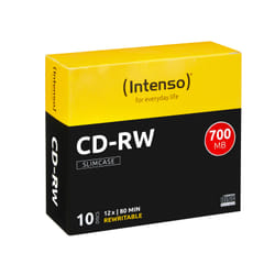 Intenso CD-RW 700MB / 80min, 12x 700 Mo 10 pièce(s)