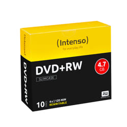Intenso DVD+RW 4.7GB, 4x 4,7 Go 10 pièce(s)