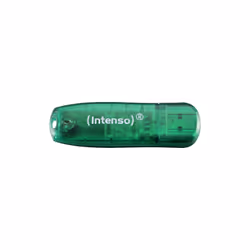 Intenso Rainbow Line, 8 Go, USB Type-A, 2.0, 28 Mo/s, Casquette, Vert