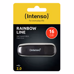 Intenso Rainbow Line lecteur USB flash 16 Go USB Type-A 2.0 Noir