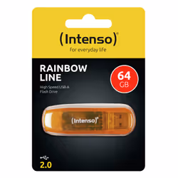 Intenso Rainbow Line lecteur USB flash 64 Go USB Type-A 2.0 Orange