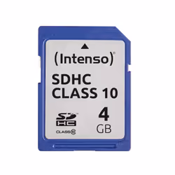 Intenso 4GB SDHC, 4 Go, SDHC, Classe 10, 25 Mo/s, Résistant aux chocs, Résistant à une température, Résistant aux rayons X, N ...