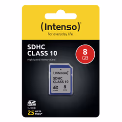 Intenso 3411460 mémoire flash 8 Go SDHC Classe 10