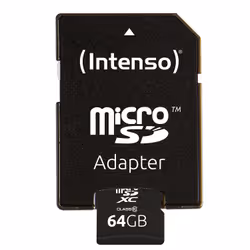 Intenso 64GB MicroSDHC 64 Go MicroSDXC Classe 10