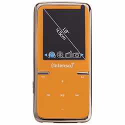 Intenso Video Scooter 8GB, Lecteur MP3, 8 Go, LCD, USB 2.0, Orange, Casque audio