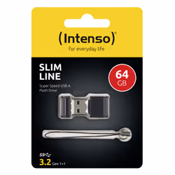 Intenso Slim Line lecteur USB flash 64 Go USB Type-A 3.2 Gen 1 (3.1 Gen 1) Noir - Vue supplémentaire 6