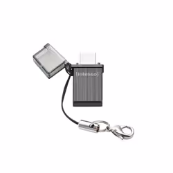 Intenso Mini Mobile Line, 32 Go, USB Type-A / Micro-USB, 2.0, 20 Mo/s, Casquette, Noir