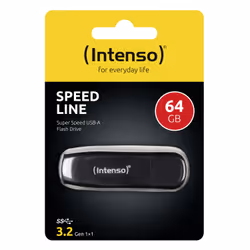 Intenso Speed Line lecteur USB flash 64 Go USB Type-A 3.2 Gen 1 (3.1 Gen 1) Noir