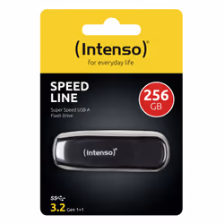 Intenso Speed Line lecteur USB flash 256 Go USB Type-A 3.2 Gen 1 (3.1 Gen 1) Noir