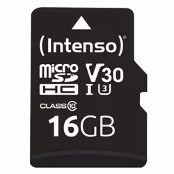 Intenso 3433470, 16 Go, MicroSDHC, Classe 10, UHS-I, 100 Mo/s, 45 Mo/s