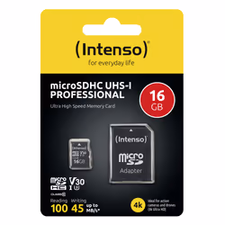 Intenso 3433470 mémoire flash 16 Go MicroSDHC UHS-I Classe 10