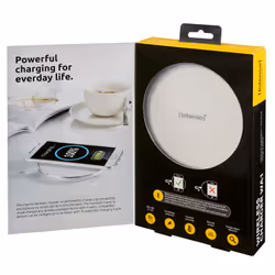 Intenso WA1 Smartphone Blanc Secteur, USB Recharge sans fil Charge rapide Intérieure