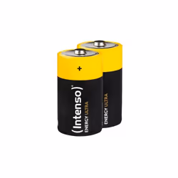Intenso Energy Ultra - D, 12000 mAh, Alcaline, LR20, 1,5 V, Noir, Jaune, 2 pièce(s)