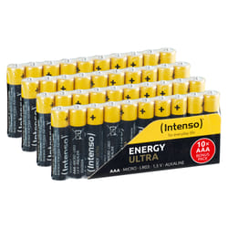 Intenso 7501510 - Energy Ultra Alkaline Batterie AAA Micro 40er-Pack - Batterie Batterie à usage unique Alcaline