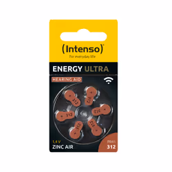 Intenso A312 Energy Hörgeraete Batterie 6er Blister - Batterie - 148 mAh Batterie à usage unique 312 Zinc-Air