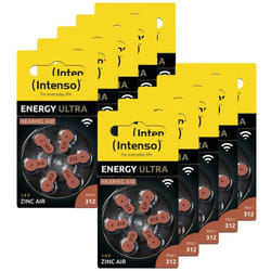 Pile pour appareil auditif PR41-312 1.45 v 60 pc(s) 148 mAh zinc-air 7504436MP - Intenso