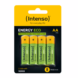 Intenso HR6 NiMH Energy Eco 2100mAh 4er Blister - Mignon (AA) - 2.100 mAh Batterie rechargeable Hybrides nickel-métal (NiMH) - Vue supplémentaire 2
