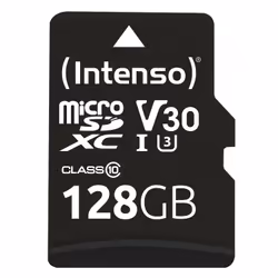 Intenso microSDXC 128GB Class 10 UHS-I Professional - Extended Capacity SD (MicroSDHC), 128 Go, MicroSDXC, Classe 10, UHS-I, ...