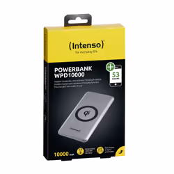 Intenso WPD10000 Lithium Polymère (LiPo) 10000 mAh Recharge sans fil Argent - Vue supplémentaire 2