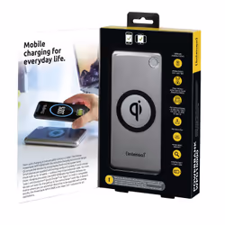 Intenso WPD10000 Lithium Polymère (LiPo) 10000 mAh Recharge sans fil Argent - Vue supplémentaire 3