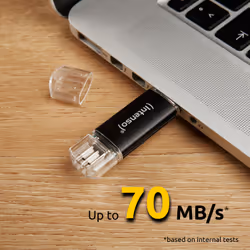 Intenso 3539490 lecteur USB flash 64 Go USB Type-A / USB Type-C 3.2 Gen 1 (3.1 Gen 1) Anthracite - Vue supplémentaire 5