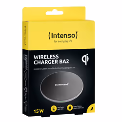 Intenso BA2 Smartphone Noir, Argent USB Recharge sans fil Charge rapide Intérieure