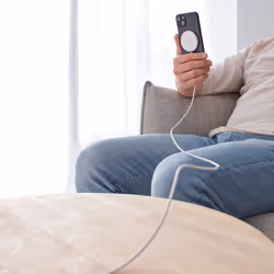 Intenso MW1, Intérieure, USB, 12 V, Recharge sans fil, 1,5 m, Blanc