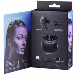 Intenso Black Buds T300A Noir