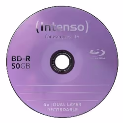 Intenso 5001124, 50 Go, BD-R, Boîte à gâteaux, 25 pièce(s)