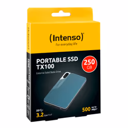 Intenso Lesen/Schreiben bis zu 500 MB/s/250GB 250 Go Bleu, Gris