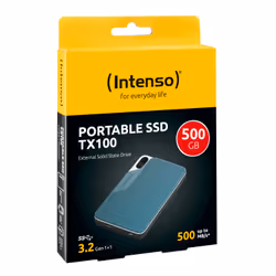 Intenso Lesen/Schreiben bis zu 500 MB/s/500GB 500 Go Bleu, Gris