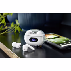 Intenso T312AE Écouteurs TWS Ecouteurs Appels/Musique/Sport/Au quotidien USB Type-C Bluetooth Blanc - Vue supplémentaire 8