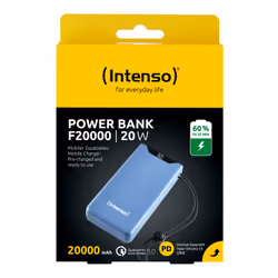Intenso 7332055 banque d'alimentation électrique Lithium Polymère (LiPo) 20000 mAh Bleu