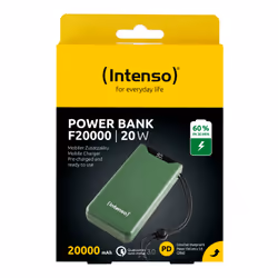 Intenso 7332057 banque d'alimentation électrique Lithium Polymère (LiPo) 20000 mAh Vert