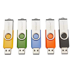 Intenso Basic Line lecteur USB flash 32 Go USB Type-A 2.0 Noir, Bleu, Vert, Orange, Jaune