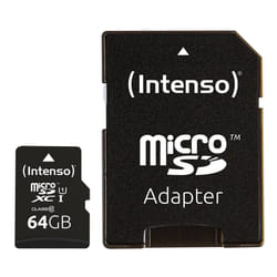 Intenso 3423593 mémoire flash 64 Go MicroSD UHS-I Classe 10