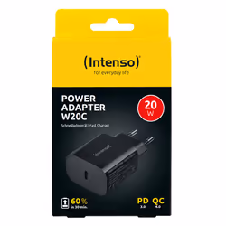 Intenso Adaptateur secteur W20C, 20 W, port USB-C, noir - Vue supplémentaire 8