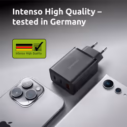 Intenso Adaptateur secteur W65ACC, chargeur USB avec 1 port USB-A et 2 ports USB-C, noir - Vue supplémentaire 7